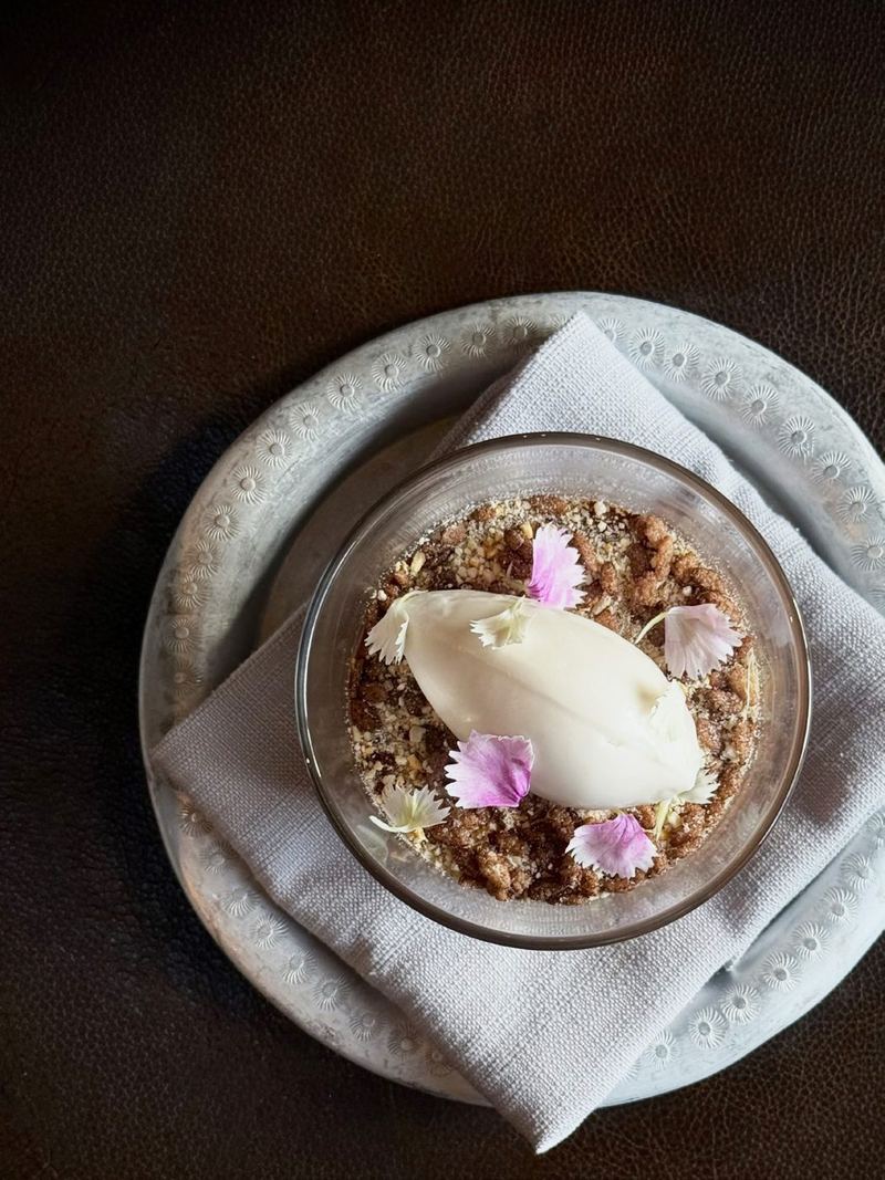 Dessert created by an Adore partner chef