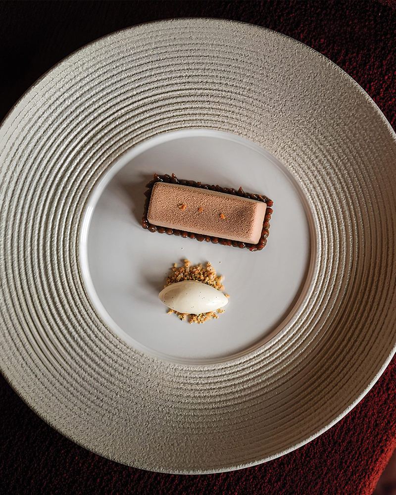 Dessert created by an Adore partner chef