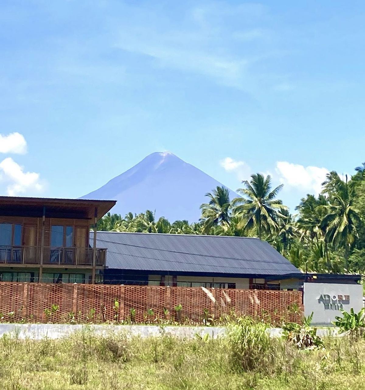 Adore processing facility among farms and mountains